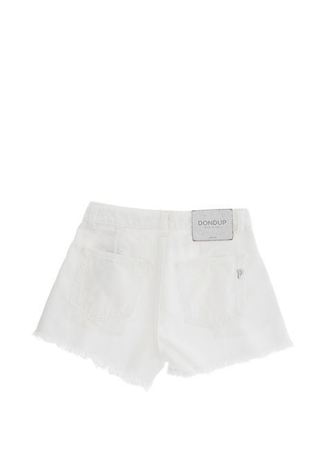 Shorts in denim bianco DONDUP KIDS | DFBE141.C.DF033B000